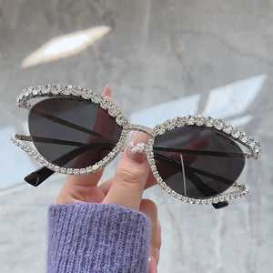 Fashion Luxury Crystal Shiny Sunglasses