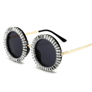 Luxury Round Diamond Sunglasses