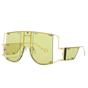 Oversized Metal Rivet Eyewear