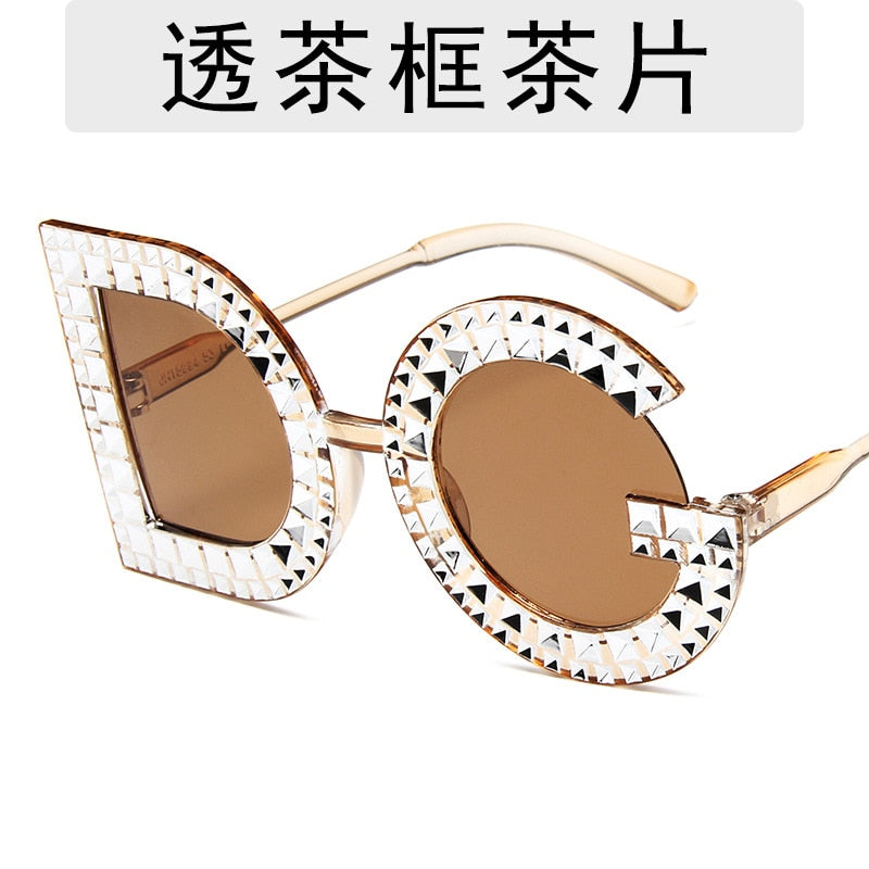 letter diamond sunglasses