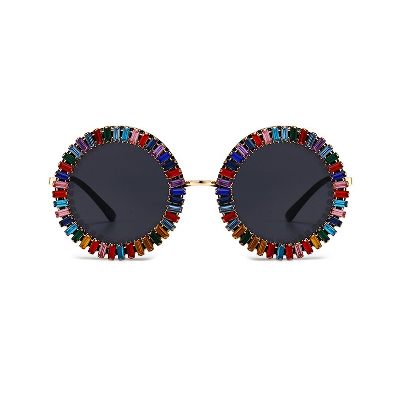 Luxury Round Diamond Sunglasses