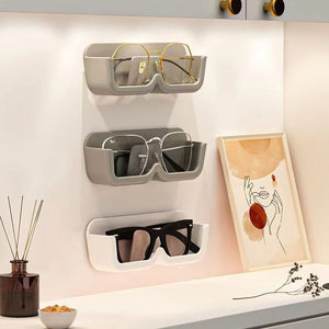 Glasses storage rack wall mounted