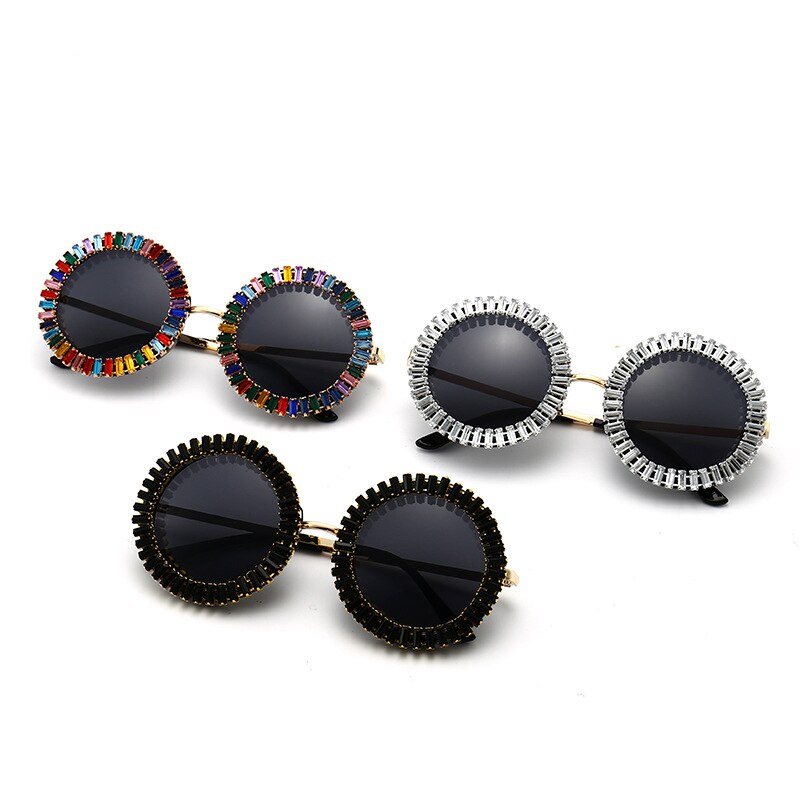 Luxury Round Diamond Sunglasses