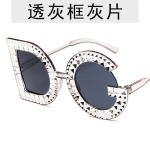 letter diamond sunglasses