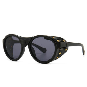 Steam Punk Oval Windproof Sunglasses