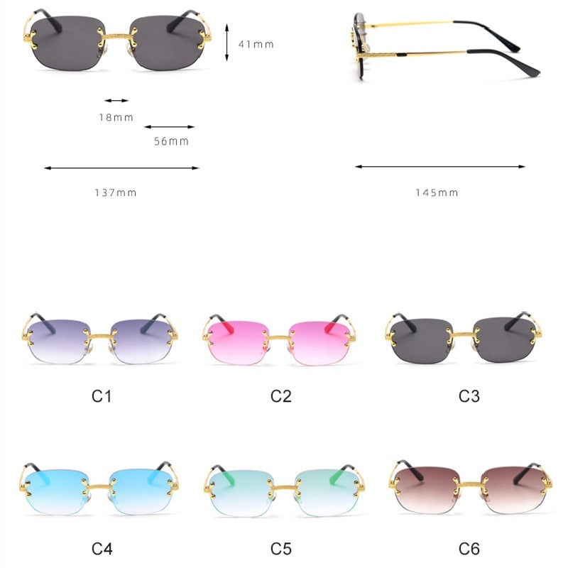 Rimless Sunglasses