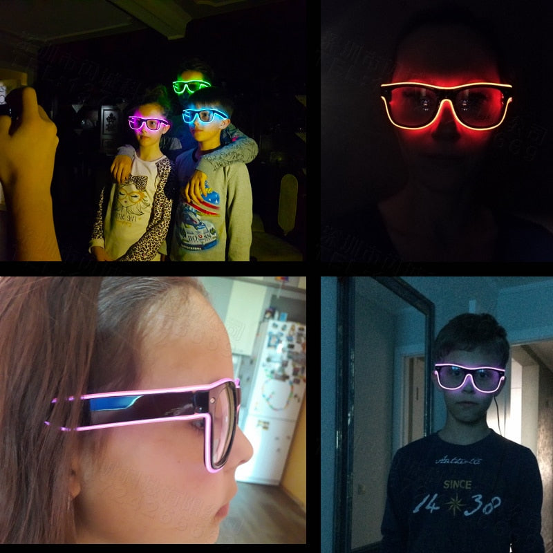 LED Glasses Glowing Party Sunglasses