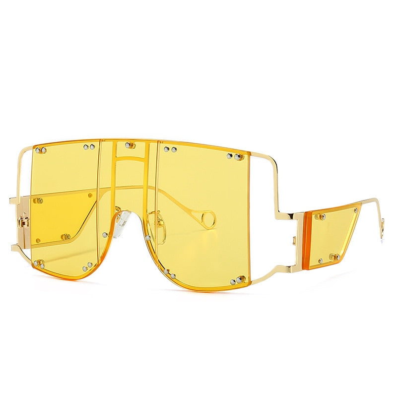 Oversized Metal Rivet Eyewear