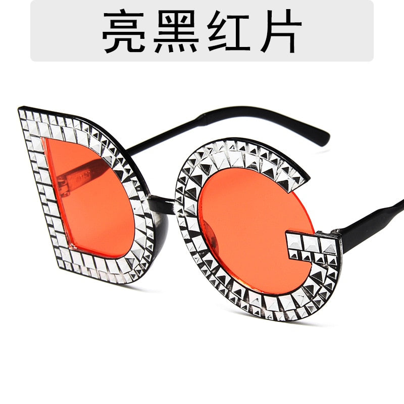 letter diamond sunglasses