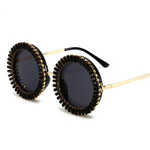 Luxury Round Diamond Sunglasses