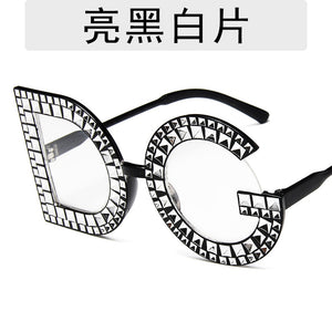 letter diamond sunglasses