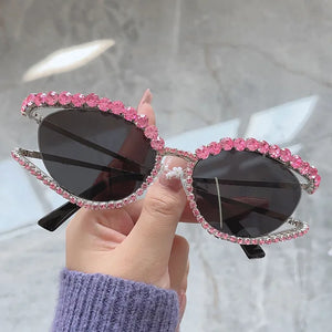 Fashion Luxury Crystal Shiny Sunglasses