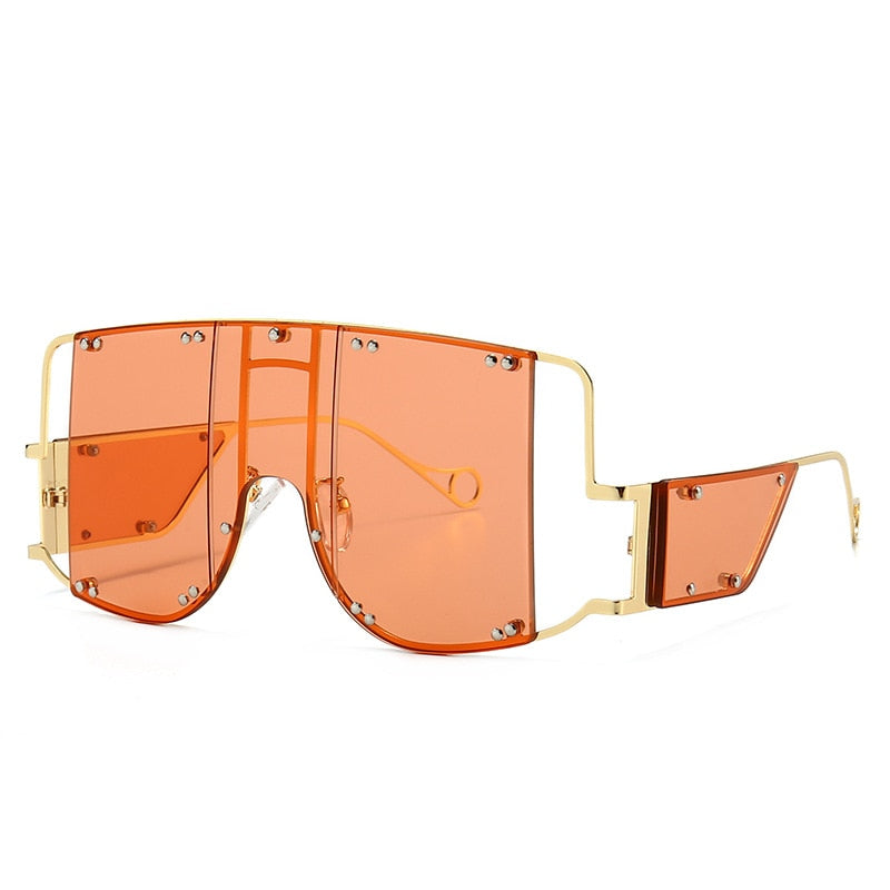 Oversized Metal Rivet Eyewear