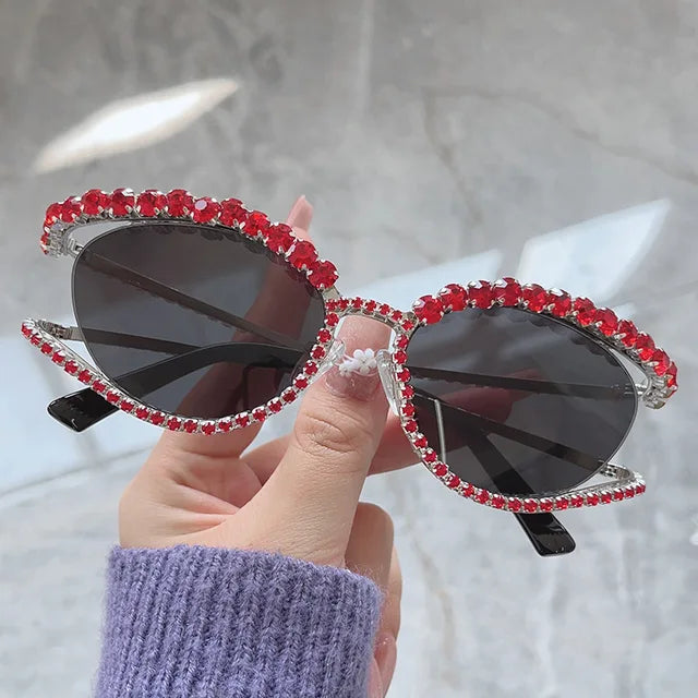 Fashion Luxury Crystal Shiny Sunglasses