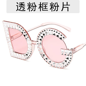 letter diamond sunglasses