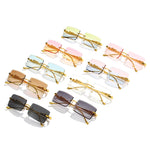 Rimless Square Sunglasses