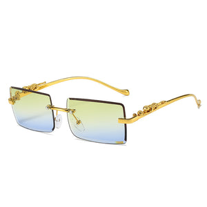 Rimless Square Sunglasses