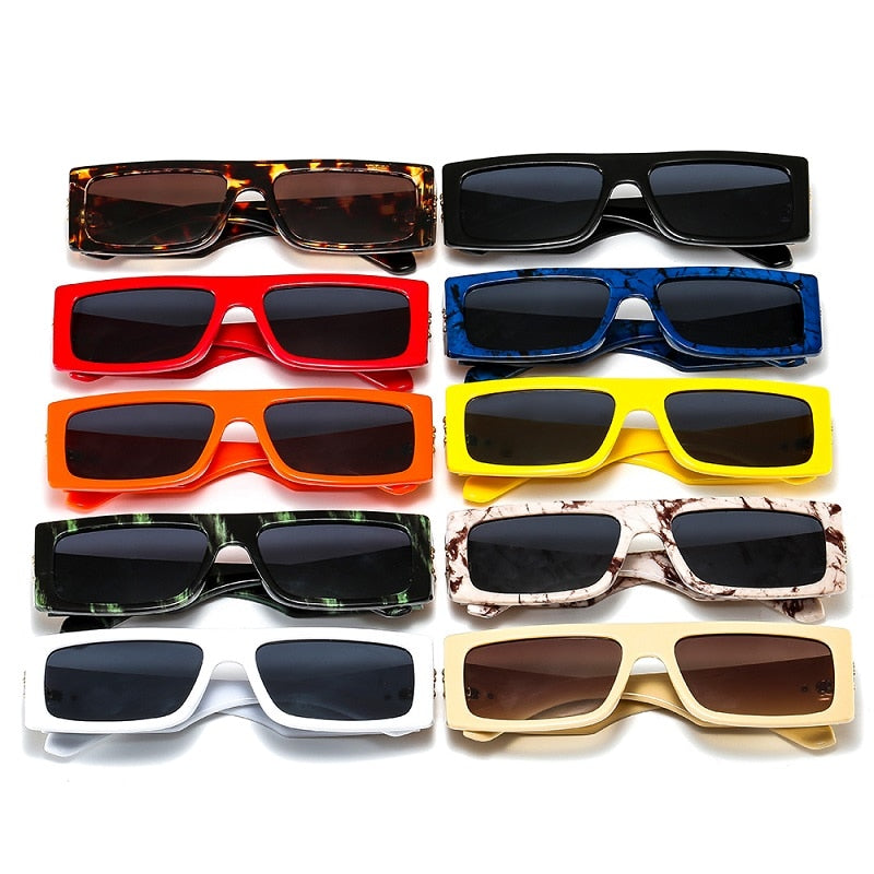 Marbling Rectangle Sunglasses